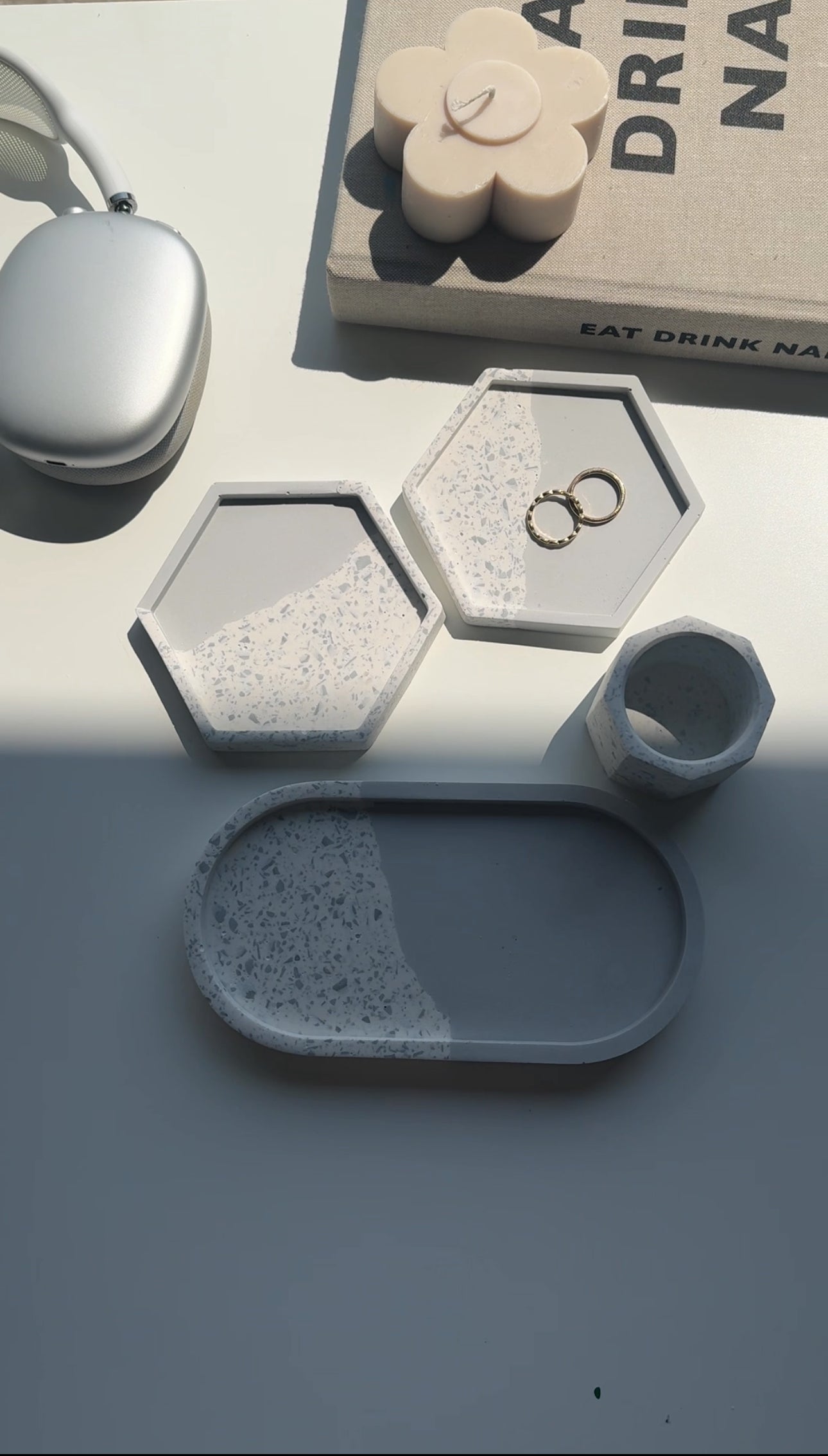 4 Piece Set - Grey Split